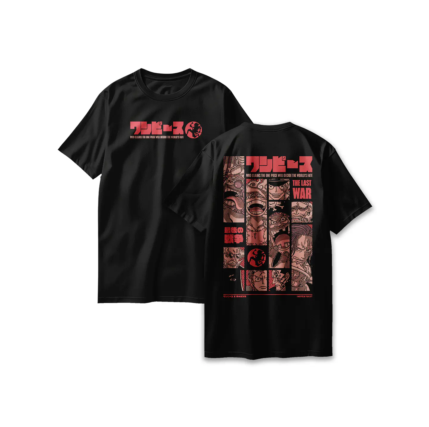 POLERA ONE PIECE - THE LAST WAR BLACK 1