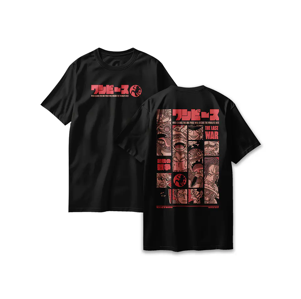 POLERA ONE PIECE - THE LAST WAR BLACK 1