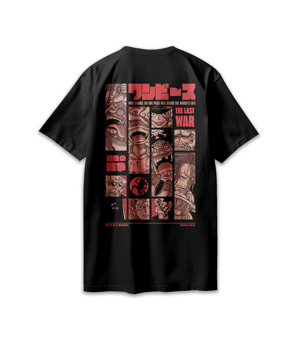 POLERA ONE PIECE - THE LAST WAR BLACK 2