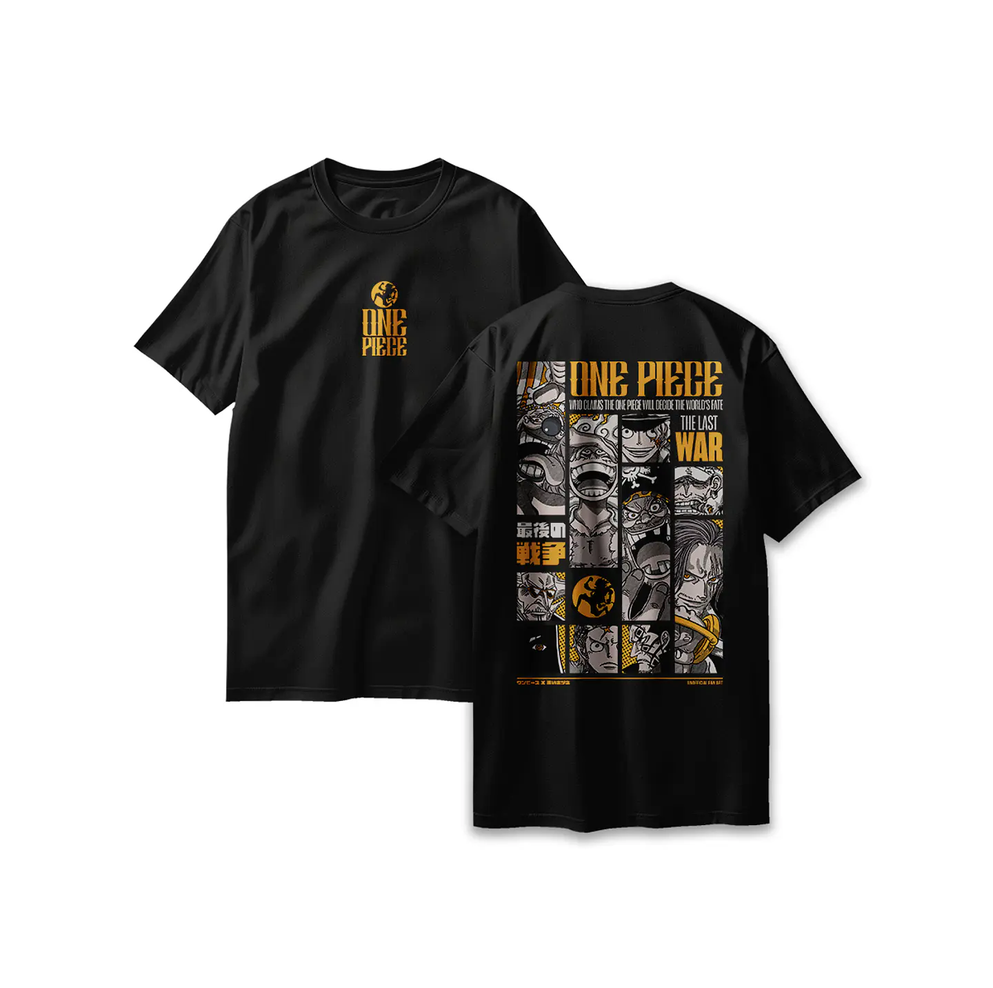 POLERA ONE PIECE - THE LAST WAR BLACK 7