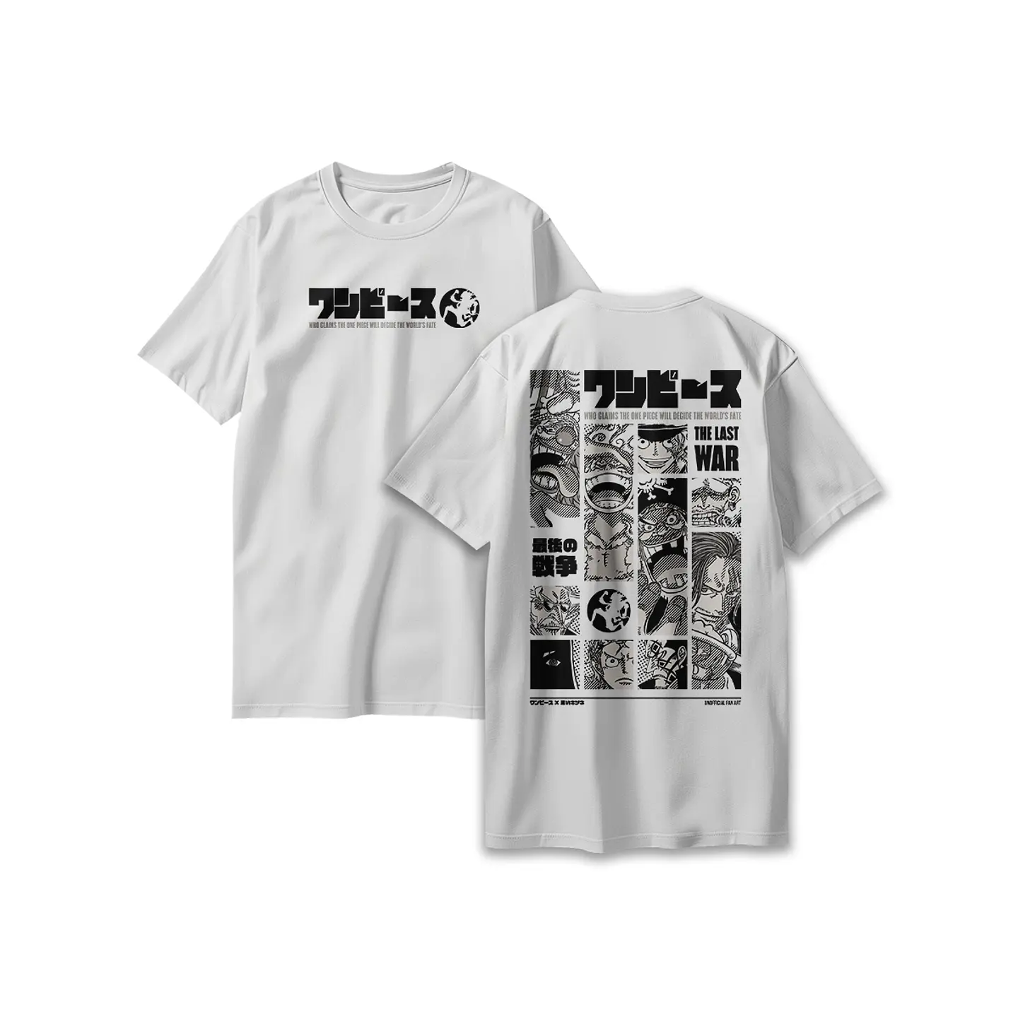 POLERA ONE PIECE - THE LAST WAR WHITE 4