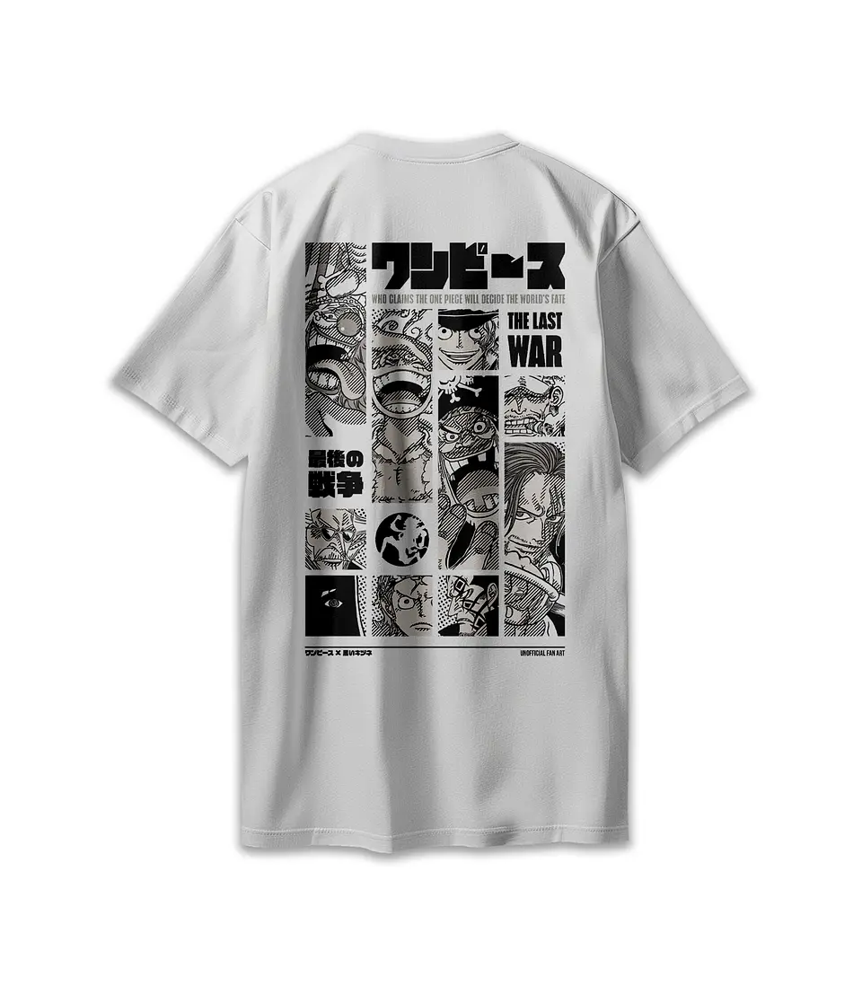 POLERA ONE PIECE - THE LAST WAR WHITE 5