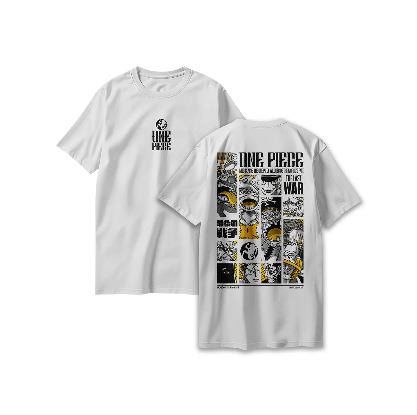 POLERA ONE PIECE - THE LAST WAR WHITE 7