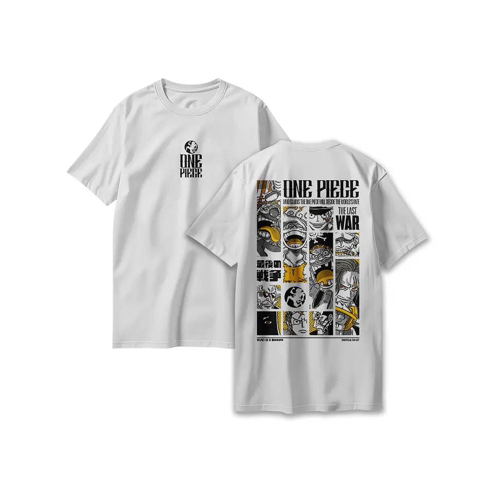 POLERA ONE PIECE - THE LAST WAR WHITE 7