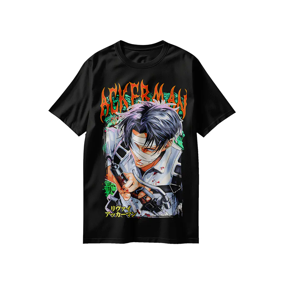 Polera Levi Ackerman collection: El Soldado Más Fuerte de la Humanidad 2