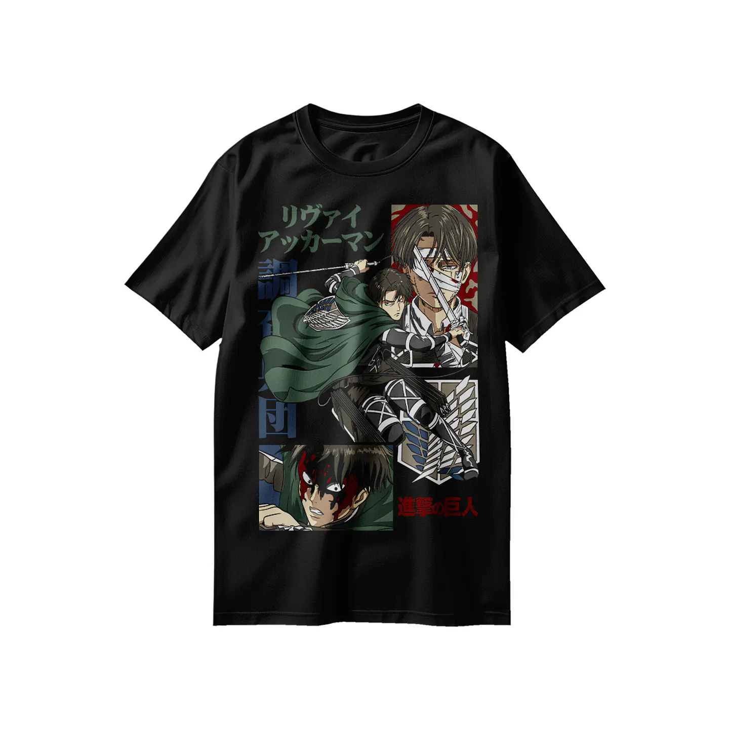 Polera Levi Ackerman collection: El Soldado Más Fuerte de la Humanidad 1