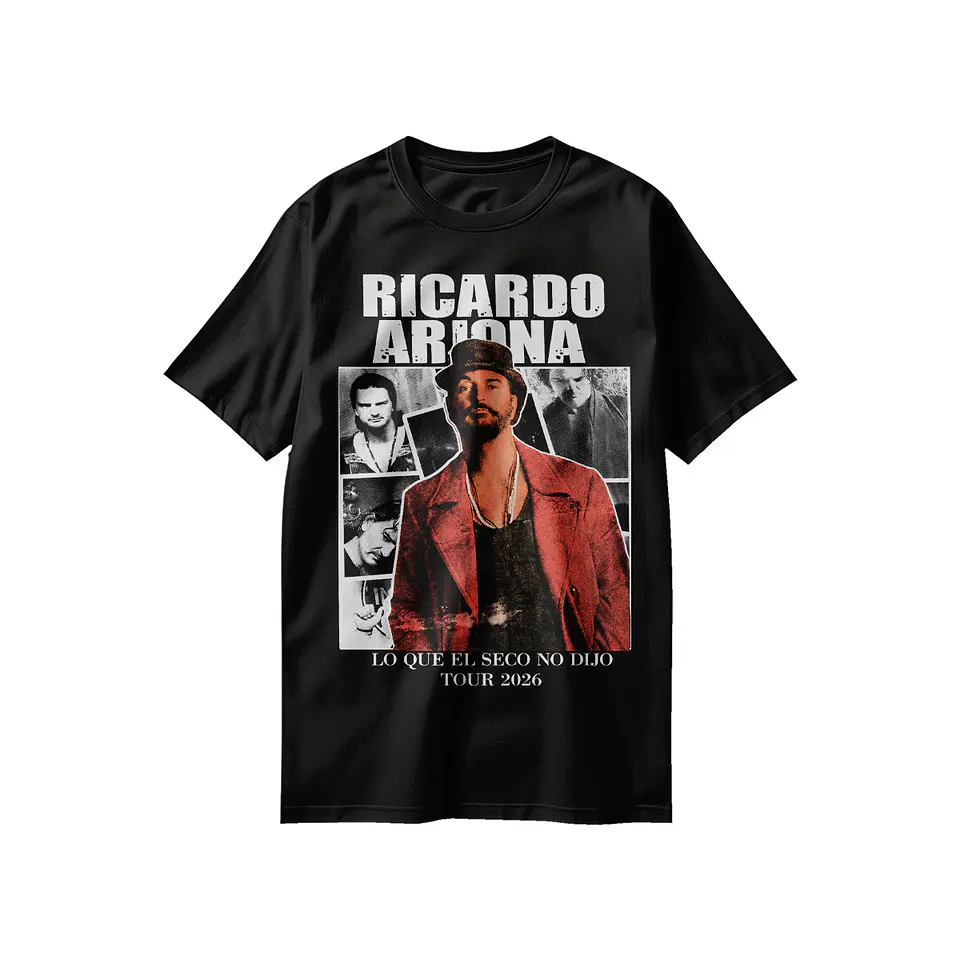 Poleras Ricardo Arjona collection: Letras que Visten Historias Inolvidables 2