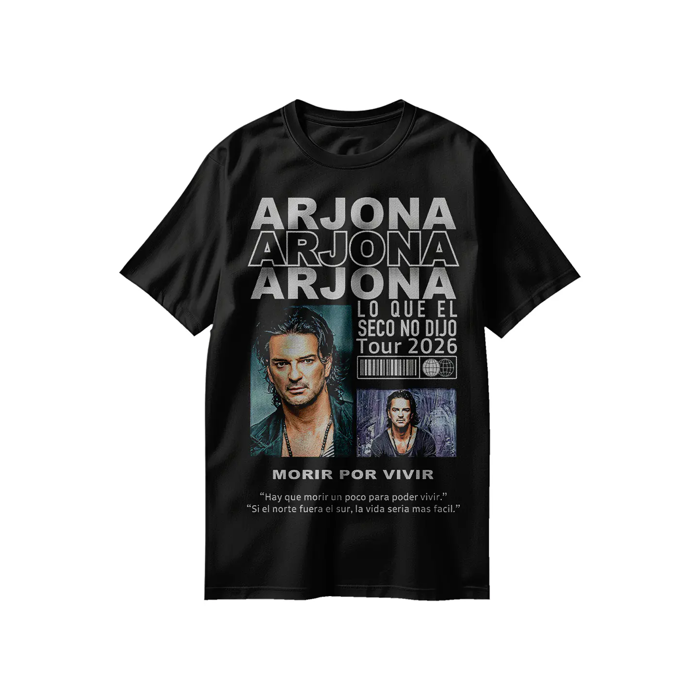 Poleras Ricardo Arjona collection: Letras que Visten Historias Inolvidables 4