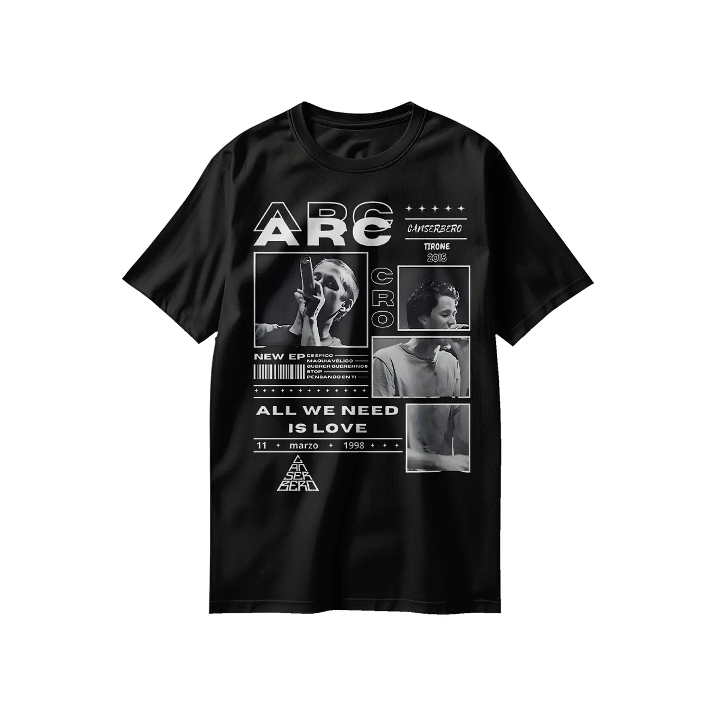 Poleras Canserbero: Letras Eternas, Voz Inmortal 4