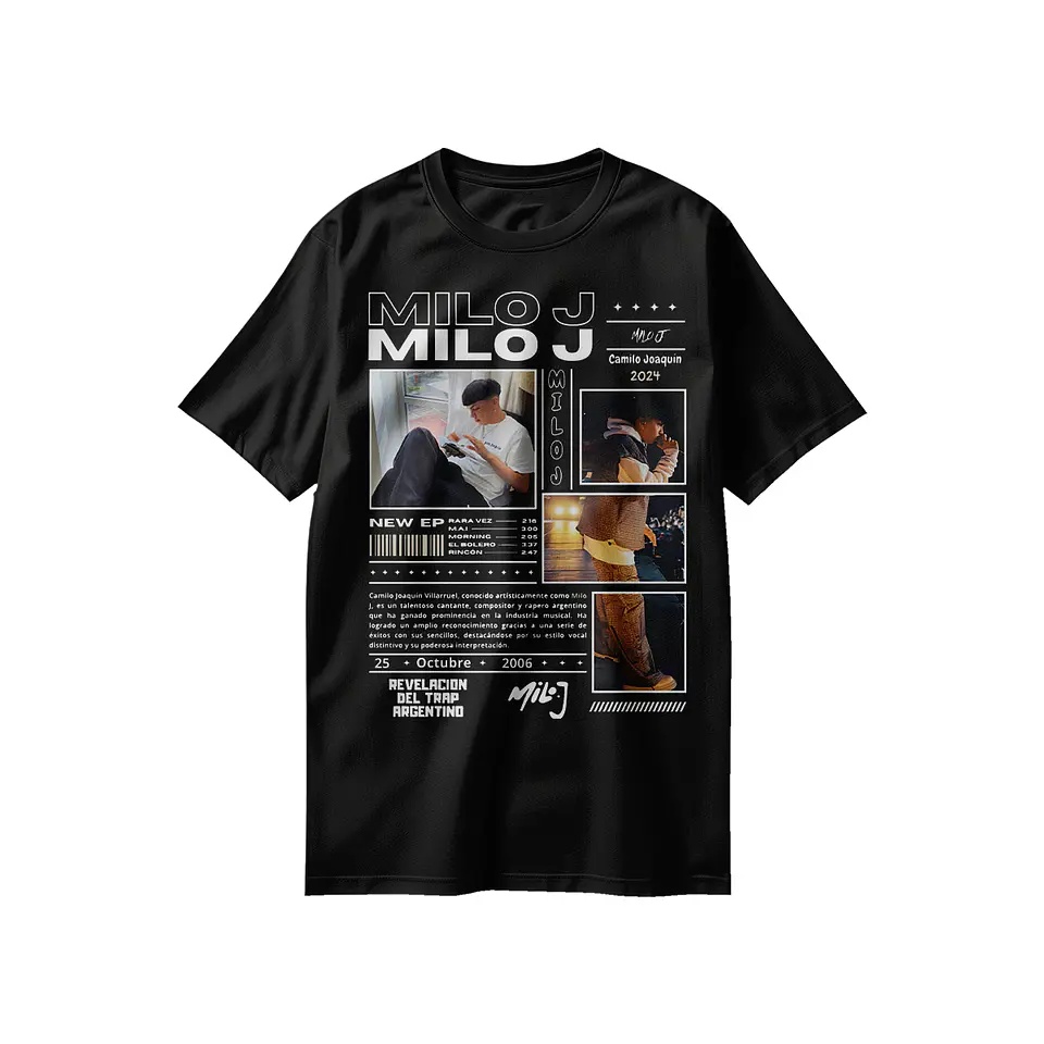 Poleras Milo J: La Voz de una Nueva Generación 2