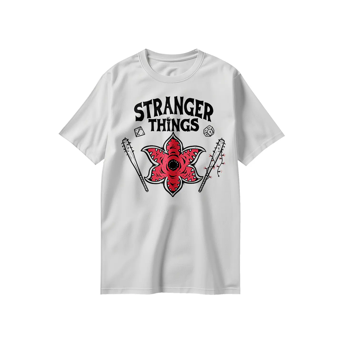 Polera Stranger Things - HellFire WHITE 4