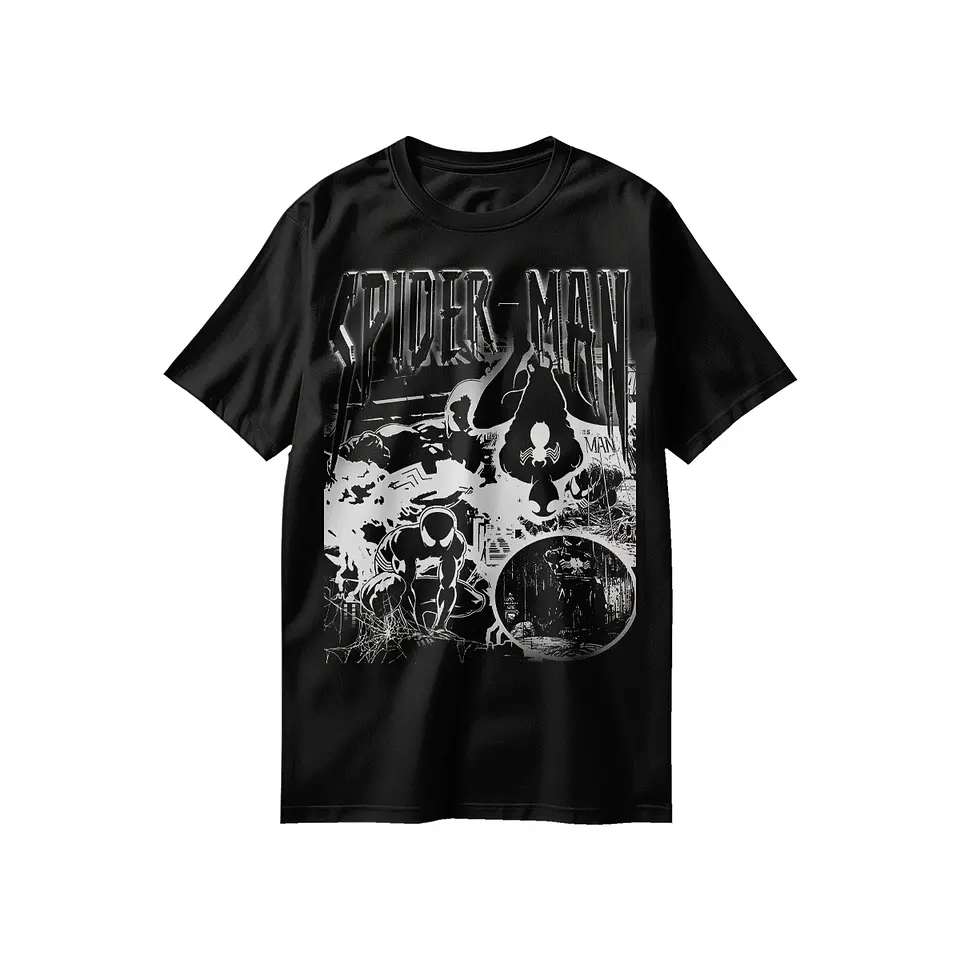 POLERAS SPIDER-MAN: BLACK AND WHITE 2