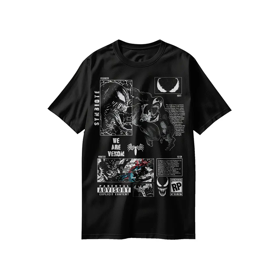 POLERAS Venom: Libera al Simbionte, Desata tu Lado Oscuro 5