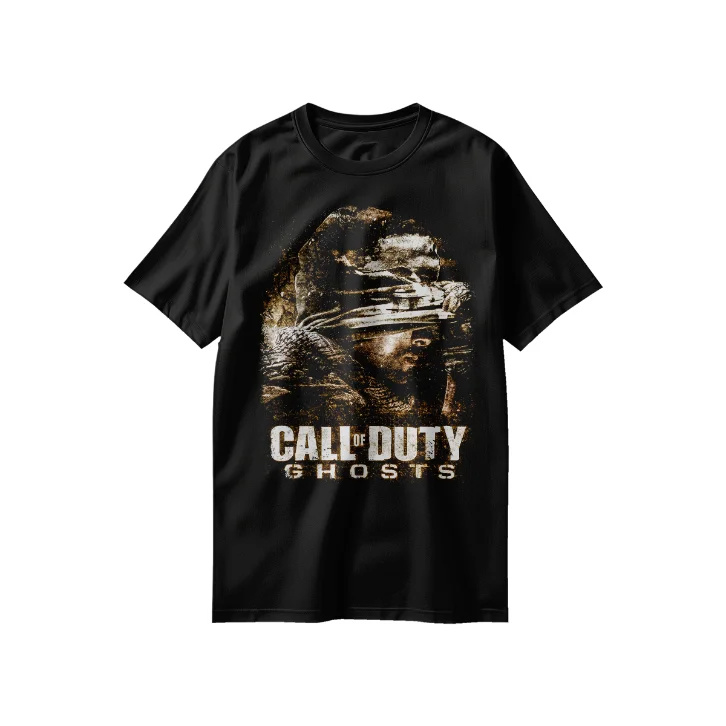 Polerón negro estampado colgado