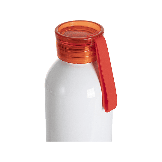 Botella de agua 750 ml. Tapa Naranja