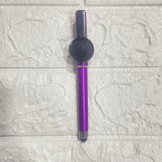 Lápiz pasta con chapita para sublimación, color purpura