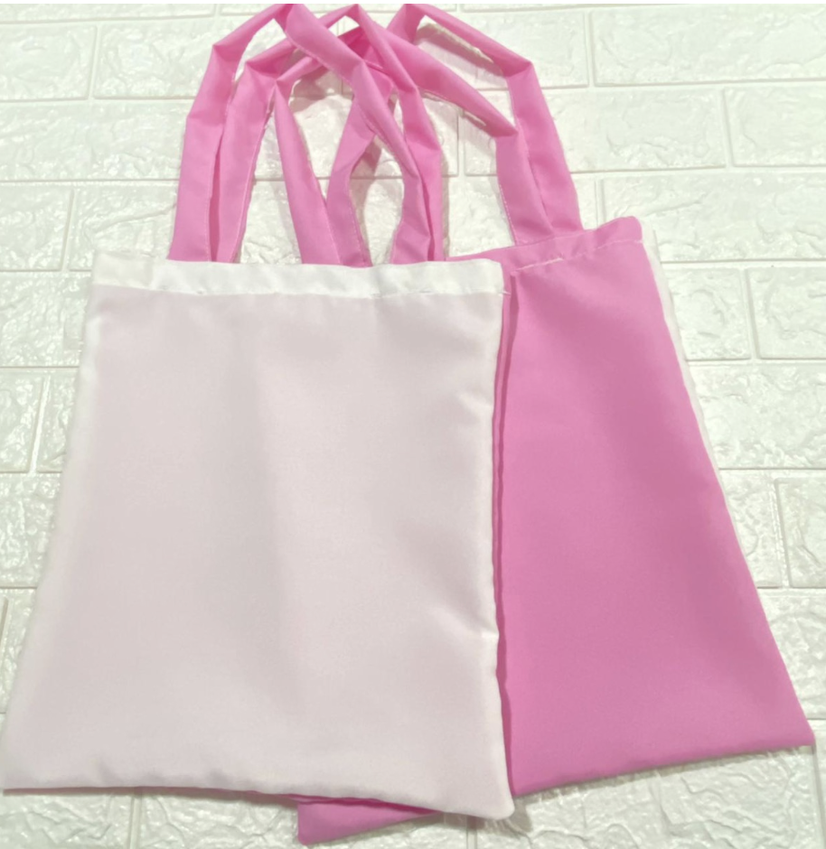 Bolsa bistrech bicolor rosada 35x30 cm.