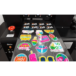 Impresión DTF UV metro lineal 100 cm x 29 cm.