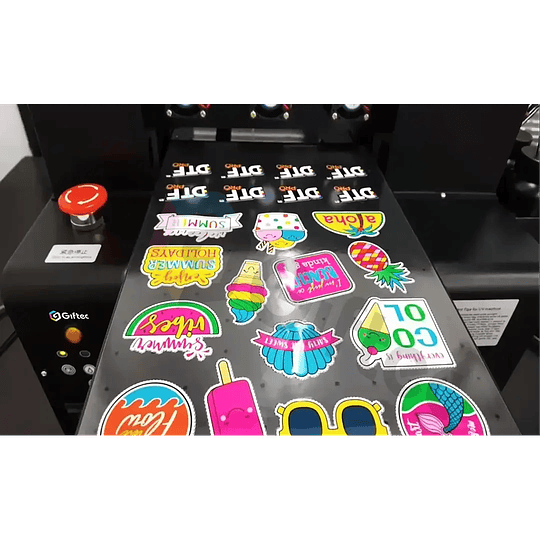 Impresión DTF UV metro lineal 100 cm x 29 cm. Desde 5 mt.