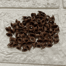 Ojetillos Color cafe (100 unid)