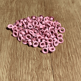 Ojetillos Color rosado (100 unid)