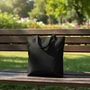 Bolsa Gabardina Negra 35x30 cm.