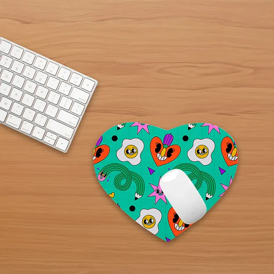 Mousepad Corazón 28,5 x 25,5 cm para sublimación