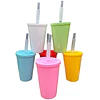 Vasos plásticos 350 ml. Colores Surtidos. (12 unid)