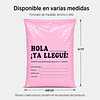 Bolsas De Envio Courier Hola Ya Llegue 17x25 Cm (100 Un)
