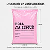 Bolsas De Envio Courier Hola Ya Llegue 35x45 Cm (100 Un)