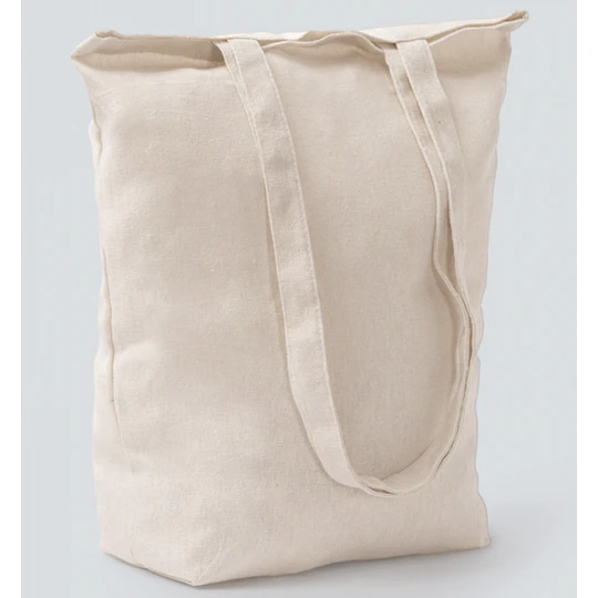 Pre venta. Bolsa Sublimación Poliester con fuelle color Crea 42x37 cm. (10 unid).