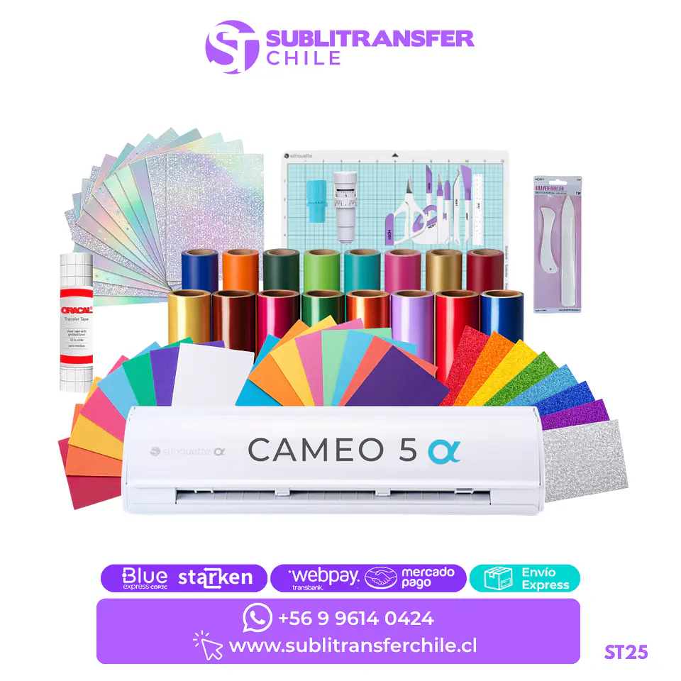 ST25 Kit Plotter de Corte Cameo 5 Alpha Emprende - Entrega Inmediata 1