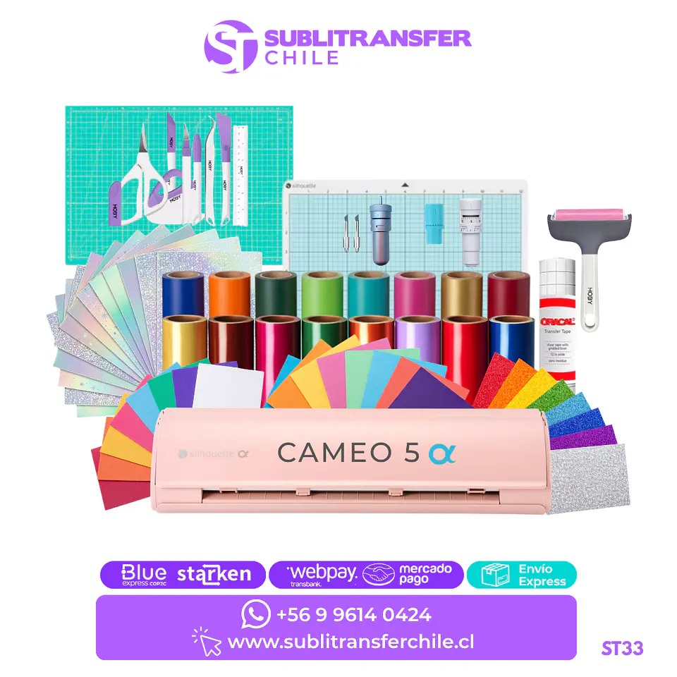 ST33 Kit Plotter de Corte Cameo 5 Alpha + Cuchilla premiun - Entrega Inmediata 1