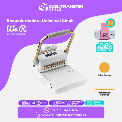 ST300 Encuadernadora Universal Cinch - Entrega Inmediata