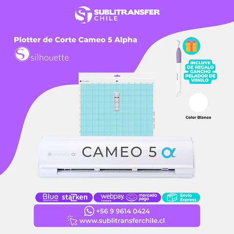 ST500 Plotter de Corte Cameo 5 Alpha Blanca - Entrega Inmediata