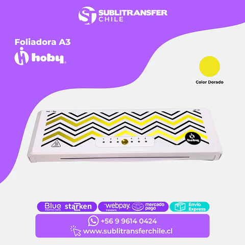 ST1600 Laminadora y Foliadora A3 Hoby - Entrega Inmedita
