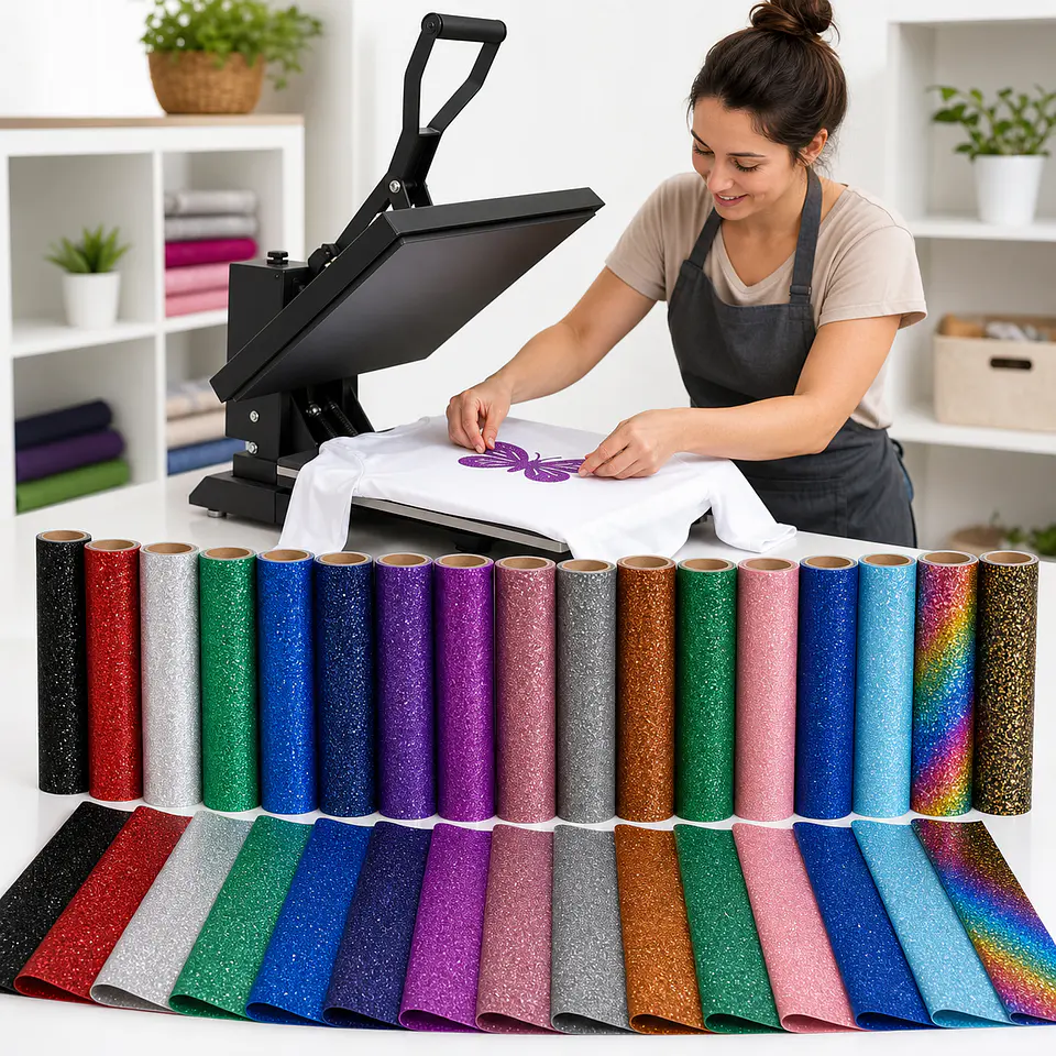 Vinilos Textiles Glitter  1