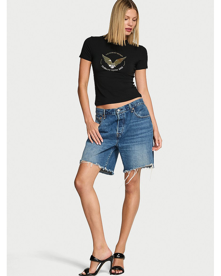  Polera Ajustada de Algodón  Angel Essentials