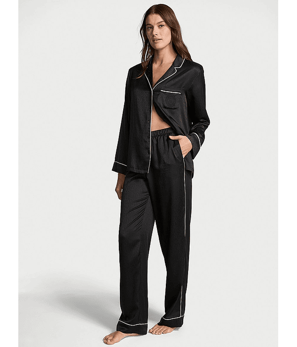 Pijama Largo de Satín