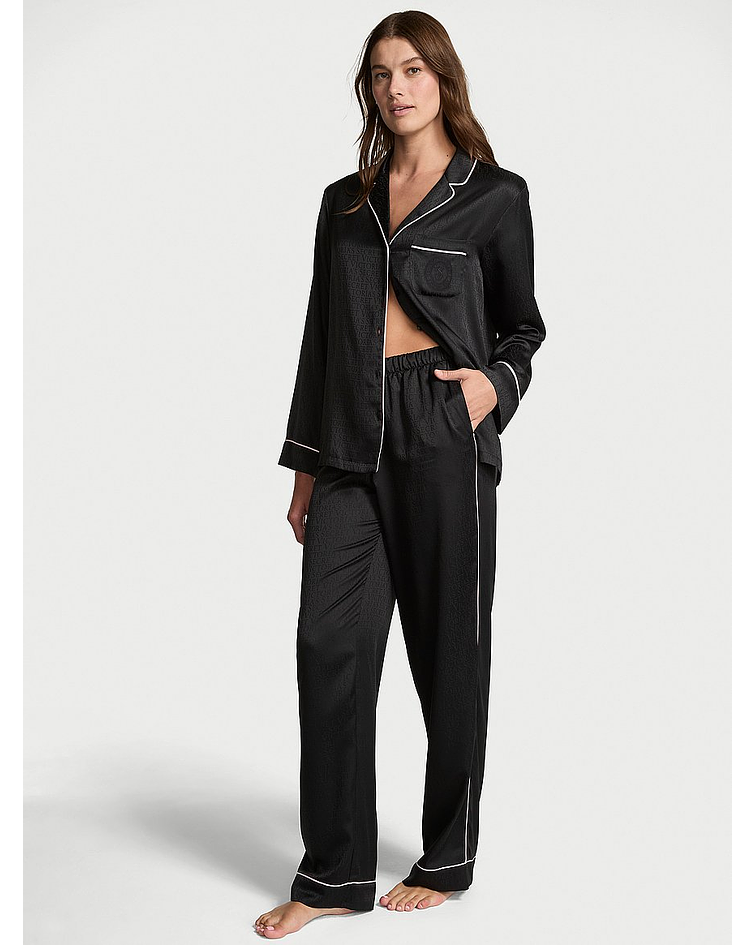 Pijama Largo de Satín