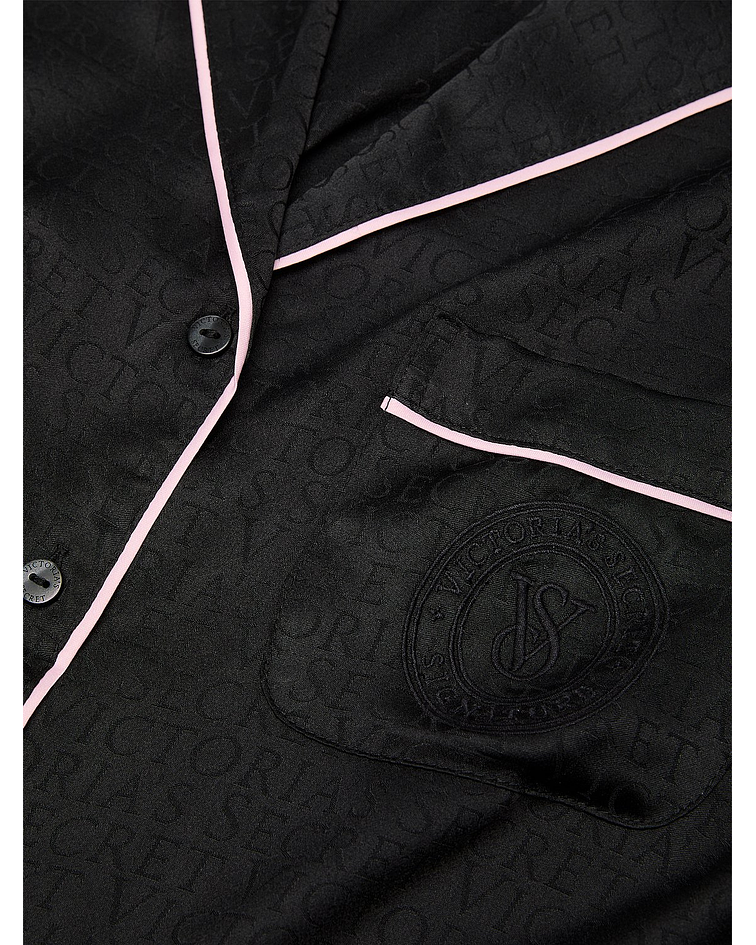 Pijama Corto de Satín Glazed