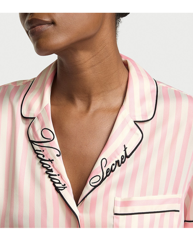 Pijama Corto de Satín Iconic 