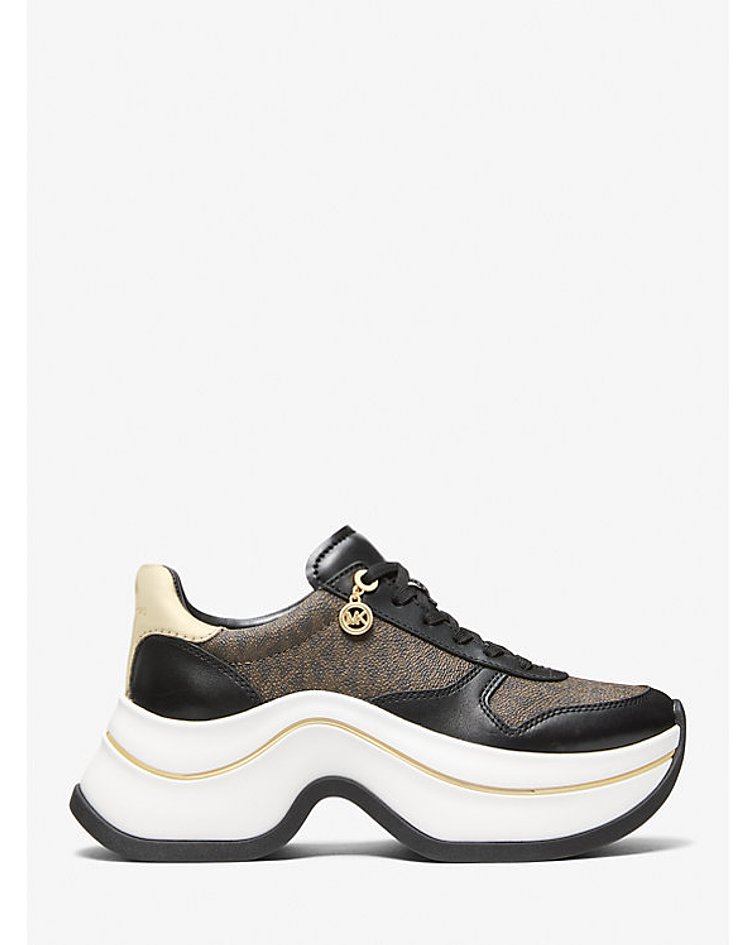 Zapatilla Arla de piel y gamuza