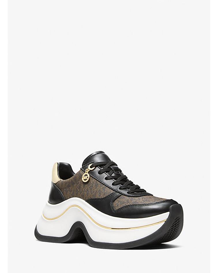 Zapatilla Arla de piel y gamuza