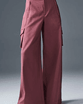 Pantalón Cargo de Pierna Ancha 