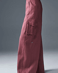 Pantalón Cargo de Pierna Ancha 