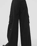 Pantalón Cargo de Pierna Ancha 