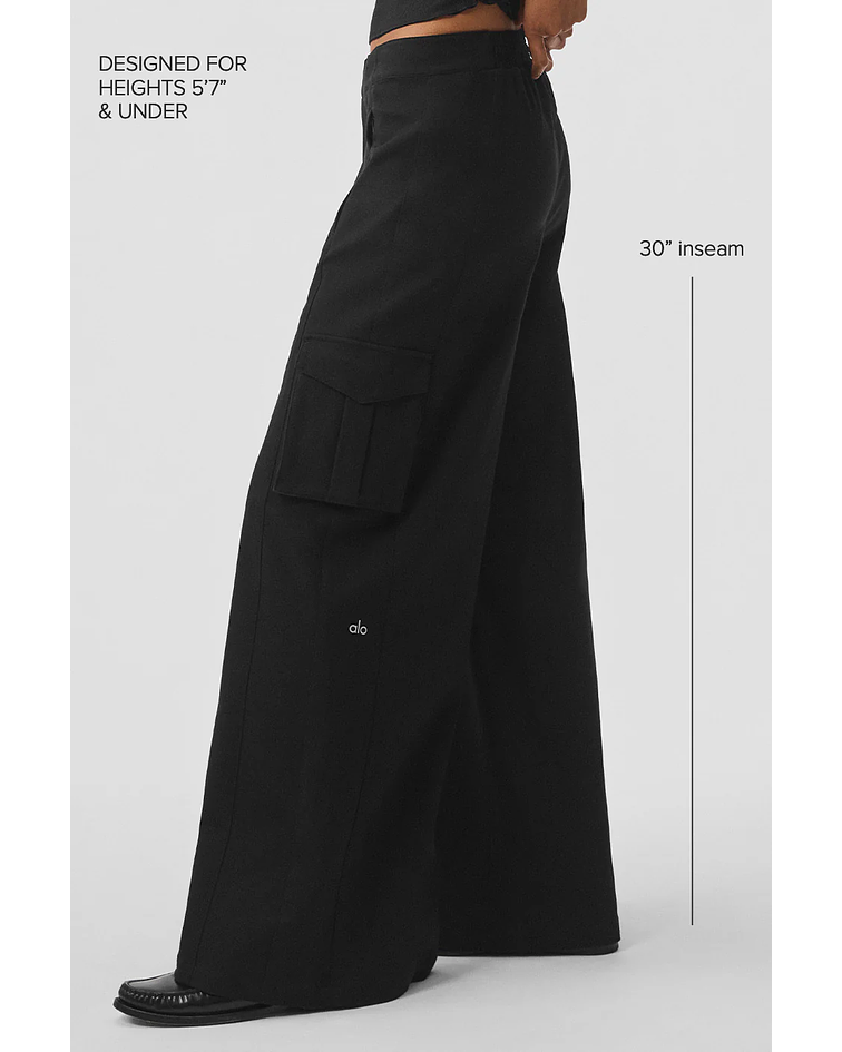 Pantalón Cargo de Pierna Ancha 