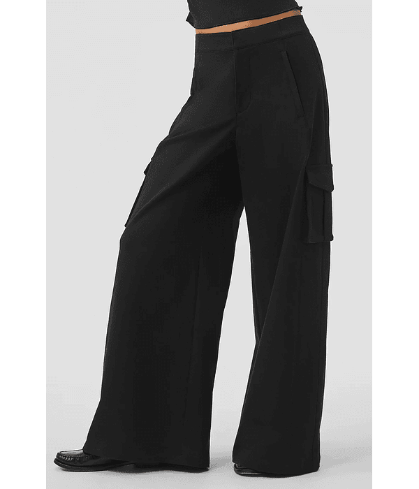 Pantalón Cargo de Pierna Ancha 