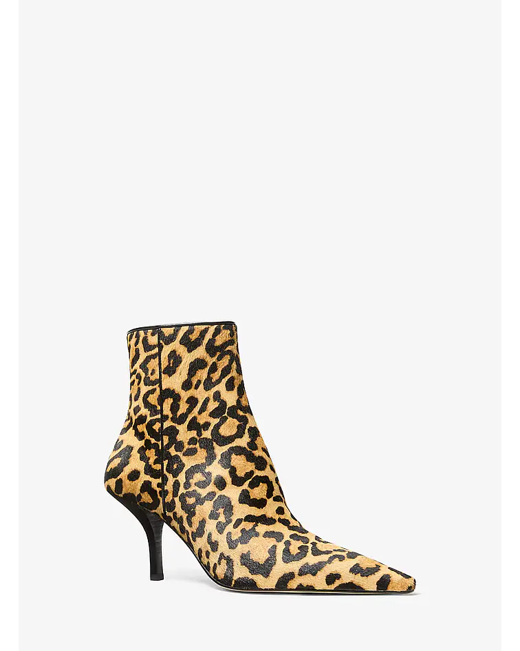 Botín de pelo con estampado 